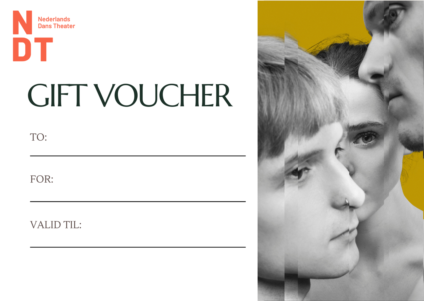 Nederlands Dans Theater merchandise gift card