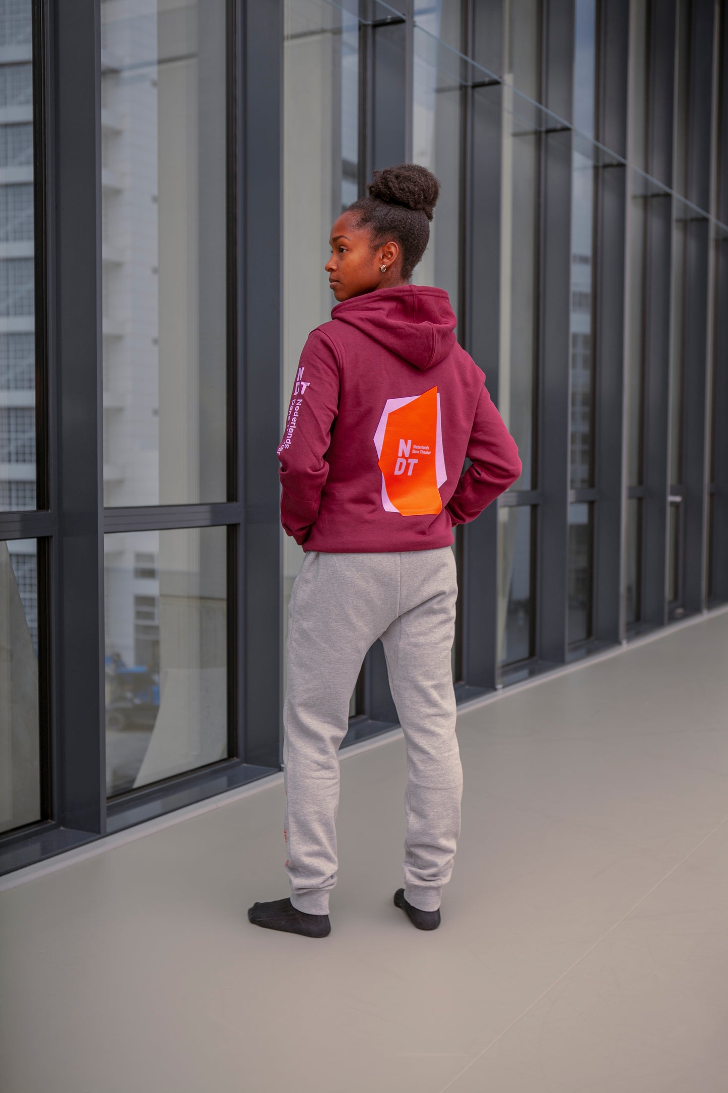 NDT HOODIE BURGUNDY (UNISEX)