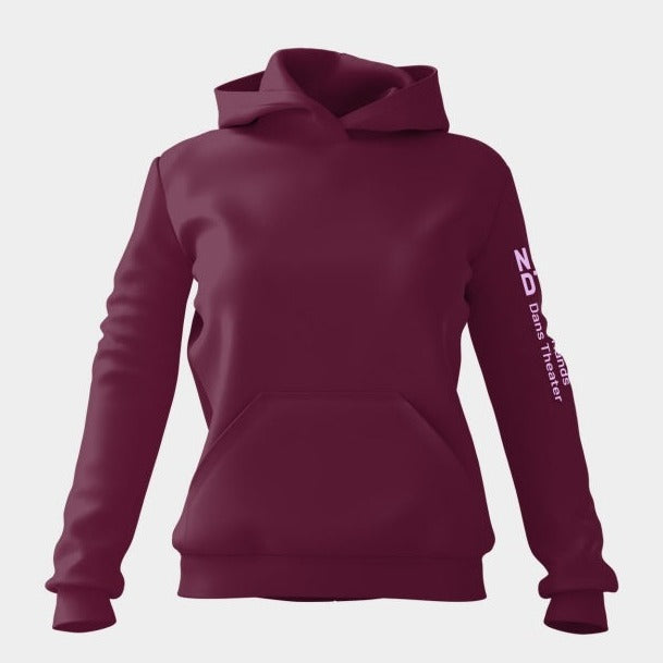 NDT HOODIE BURGUNDY (UNISEX)